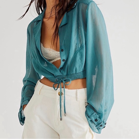 Free People Tops - FREE PEOPLE SHEER MICHELLE TOP